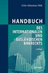 book Handbuch des internationalen und auslandischen Baurechts