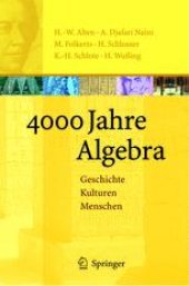 book 4000 Jahre Algebra: Geschichte. Kulturen. Menschen