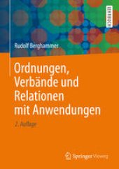 book Ordnungen, Verbände und Relationen mit Anwendungen