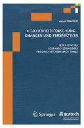 book Sicherheitsforschung-Chancen und Perspektiven