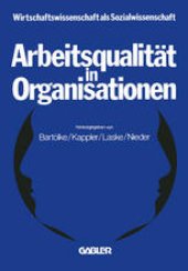 book Arbeitsqualitat in Organisationen