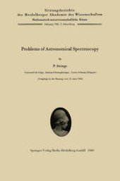 book Problems of Astronomical Spectroscopy