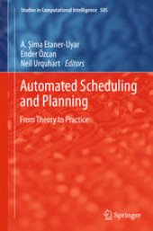 book Automated Scheduling and Planning: From Theory to Practice