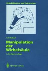 book Manipulation der Wirbelsaule