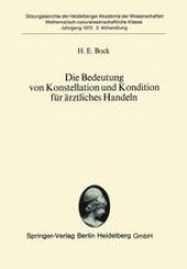 book Die Bedeutung von Konstellation und Kondition fur arztliches Handeln