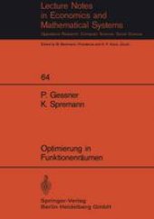 book Optimierung in Funktionenraumen