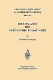 book Die Serologie der chronischen Polyarthritis