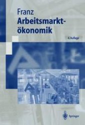 book Arbeitsmarktokonomik