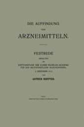 book Die Auffindung von Arzneimitteln: Festrede