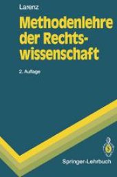 book Methodenlehre der Rechtswissenschaft