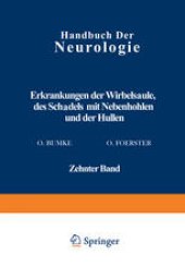 book Erkrankungen der Wirbelsäule des Schädels mit Nebenhöhlen und der Hüllen