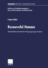 book Resourceful Humans: Mitarbeiterorientierte Fertigungsorganisation