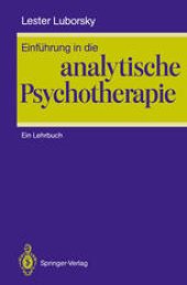 book Einfuhrung in die analytische Psychotherapie: Ein Lehrbuch