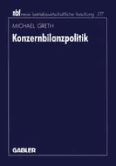 book Konzernbilanzpolitik