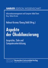 book Aspekte der Ökobilanzierung: Ansprüche, Ziele und Computerunterstützung