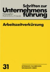 book Arbeitszeitverkurzung