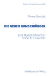 book Die neuen Bundesburger: Eine Transformation ohne Integration