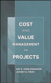 book Cost and Value Management in Projects