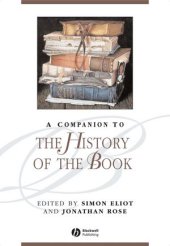 book A Companion to the History of the Book