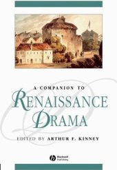 book A Companion to Renaissance Drama