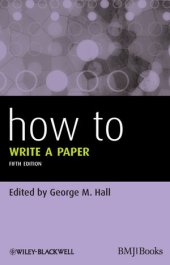 book How to Write a Paper