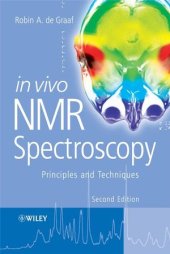 book In Vivo NMR Spectroscopy, 2nd Edition