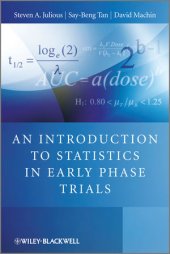 book An Introduction to Statistics in Early Phase Trials