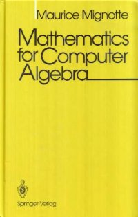 cover of the book Mathematics for computer algebra