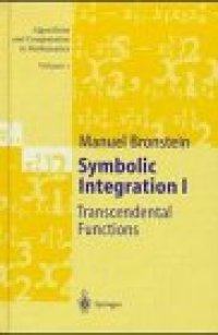 cover of the book Symbolic Integration I: Transcendental Functions 