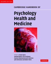 cover of the book Cambridge handbook of psychology, health and medicine