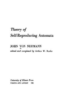 cover of the book Theory of Self-Reproducing Automata