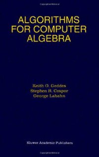 cover of the book Algorithms for computer algebra