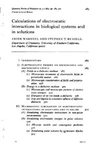 cover of the book Calculations of electrostatic interactions in biological systems and in solutions