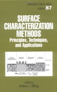 cover of the book Surface characterization methods - principles, techniques and applications