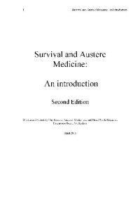 cover of the book Survival and Austere Medicine: An Introduction