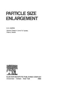 cover of the book Particle size enlargement