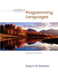 cover of the book Concepts of programming languages