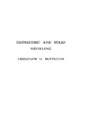 cover of the book Geometric and solid modeling