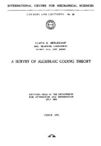 cover of the book Algebraic coding survey