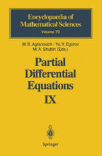 cover of the book Partial Differential Equations IX: Elliptic Boundary Value Problems