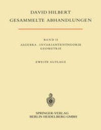 cover of the book Algebra · Invariantentheorie Geometrie