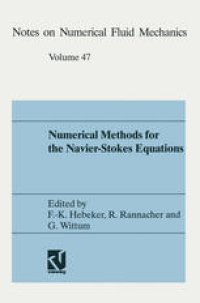 cover of the book Numerical methods for the Navier-Stokes equations: Proceedings of the International Workshop Held at Heidelberg, October 25–28, 1993