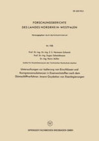 cover of the book Untersuchngen zur Isolierung von Einschlüssen und Korngrenzensubstanzen in Eisenwerkstoffen nach dem Dünnschliffverfahren. Innere Oxydation von Eisenlegierungen