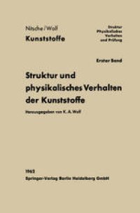 cover of the book Struktur und physikalisches Verhalten der Kunststoffe