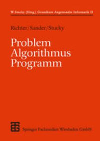 cover of the book Problem Algorithmus Programm