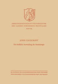 cover of the book Die friedliche Anwendung der Atomenergie