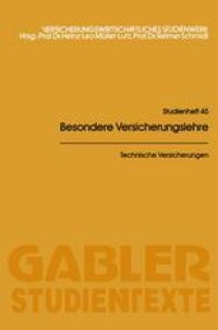 cover of the book Technische Versicherungen