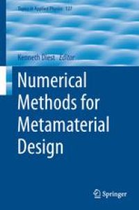 cover of the book Numerical Methods for Metamaterial Design