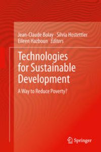 cover of the book Technologies for Sustainable Development: A Way to Reduce Poverty?