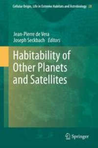 cover of the book Habitability of Other Planets and Satellites